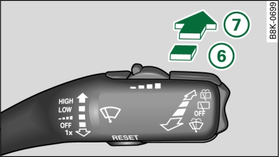 Control lever for rear wiper